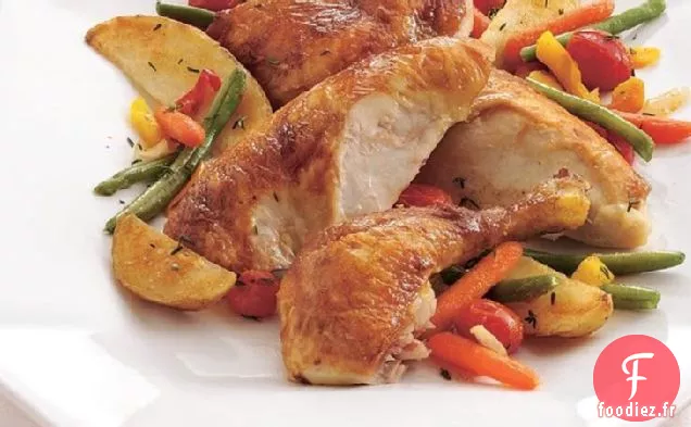 Poulet et Légumes Rôtis au Four