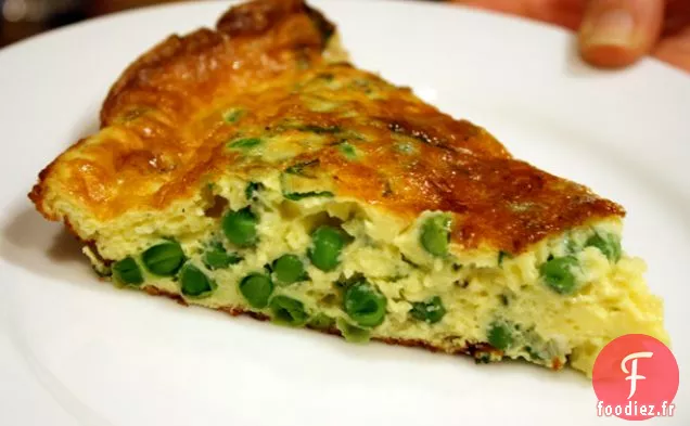 Dîner ce soir: Tortilla aux Pois à la Menthe et au Yogourt