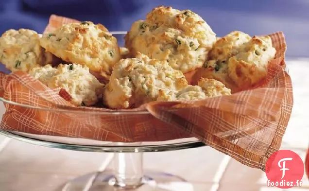Biscuits au Cheddar et à l'Oignon Vert