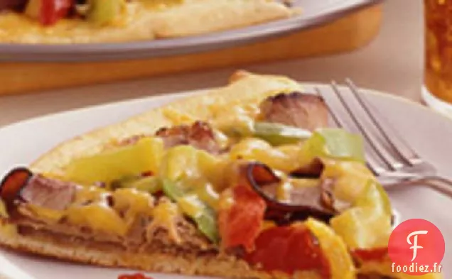 Pizza au Cheesesteak de Philly Facile