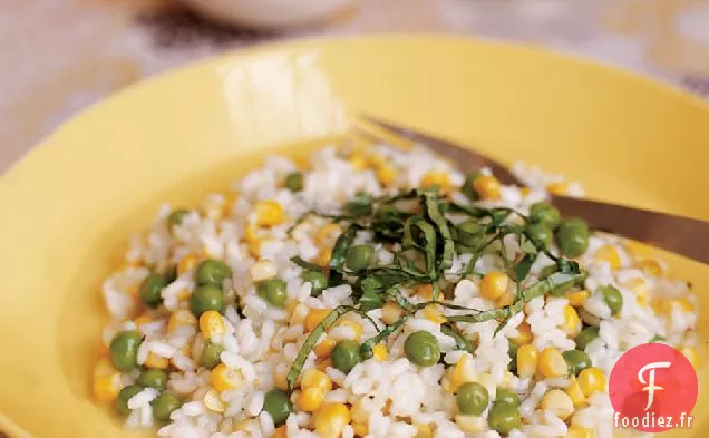Risotto au Maïs et aux Pois