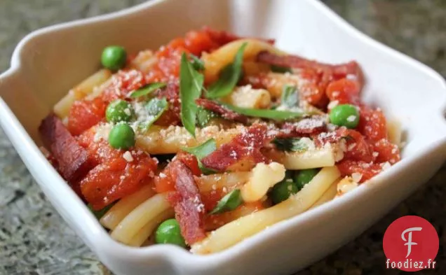 Recette De Pâtes Au Bacon Et Aux Pois