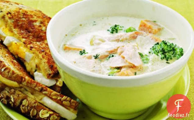 Chaudrée de Saumon, Patate Douce et Brocoli