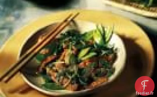 Sauté De Veau Aux Pois Mange-Tout Et Pousses De Pois Mange-Tout