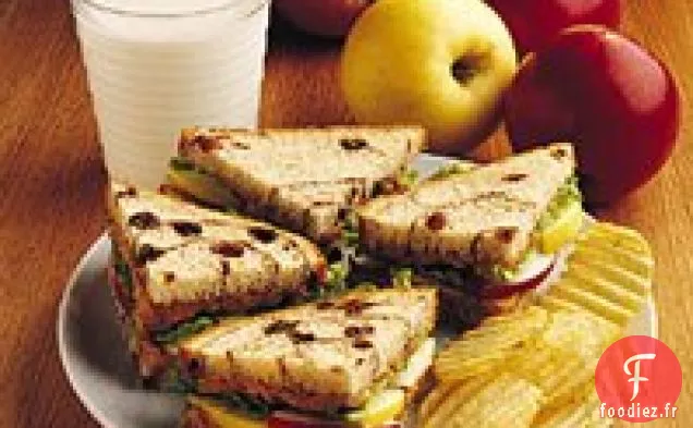 Sandwichs aux Pommes Cacahuètes