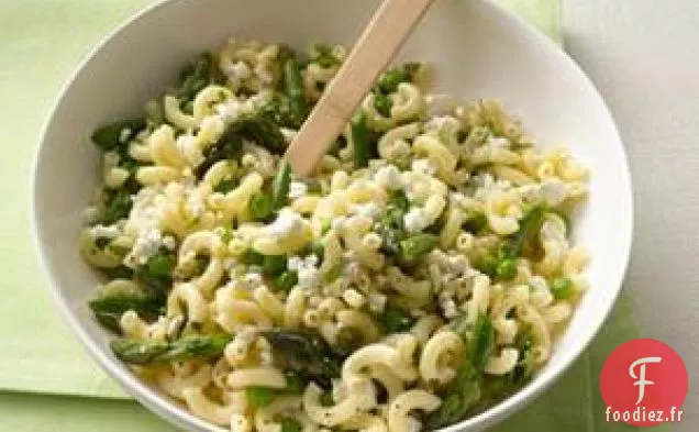 Salade De Macaronis Aux Asperges, Petits Pois Et Recette De Feta