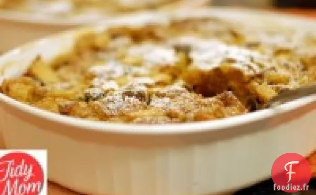 Pouding au Pain au Beurre d'Arachide Et aux Pommes