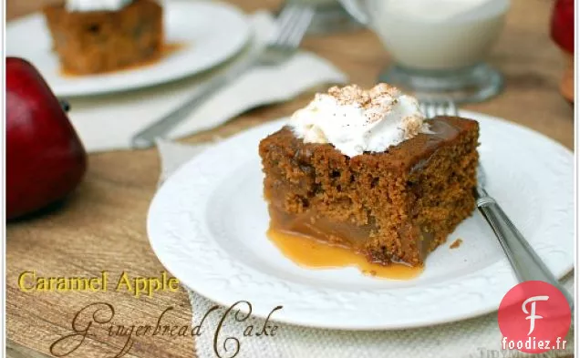 Gâteau au Pain d'Épice aux Pommes Et au Caramel
