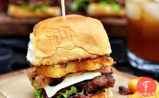 Sliders BBQ Aloha / burger