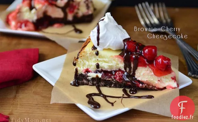 Gâteau au Fromage aux Cerises Brownie