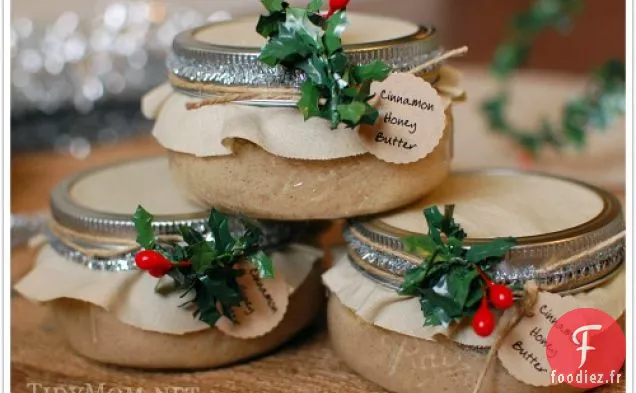 Beurre de miel à la cannelle - Cadeaux dans un Bocal