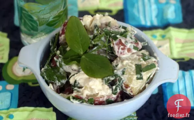 Salade de Pommes de Terre Gorgonzola à l'Ail et à la Ciboulette