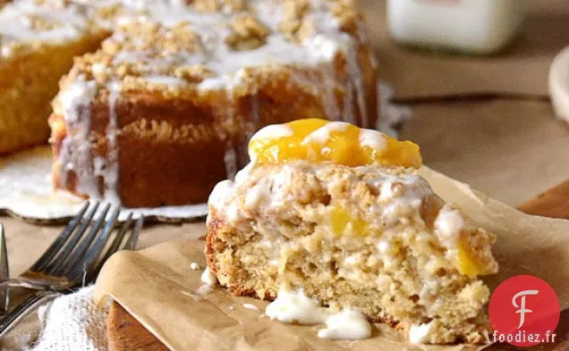 Gâteau aux Pêches et au Café à la Crème