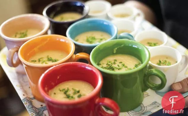 Soupe de Haricots Blancs à l'Huile de Ciboulette