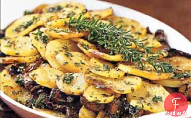 Gratin de Pommes de Terre et Champignons Portobello