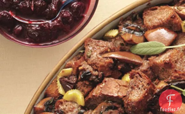 Farce aux Poires, Champignons et Grenades