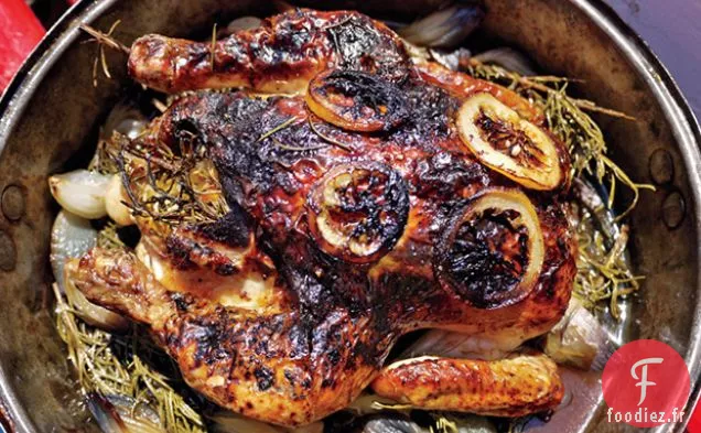 Poulet Rôti au Romarin, Citron et Miel