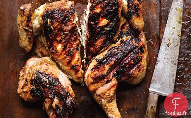 Poulet Sous une brique