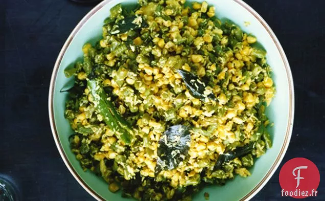 Sauté de Haricots Verts, Maïs et Noix de Coco (Thoren)