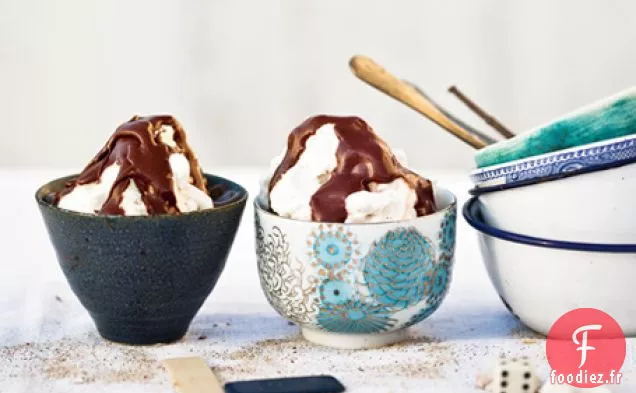 Crème de Guimauve - Sundaes au Fudge Chaud