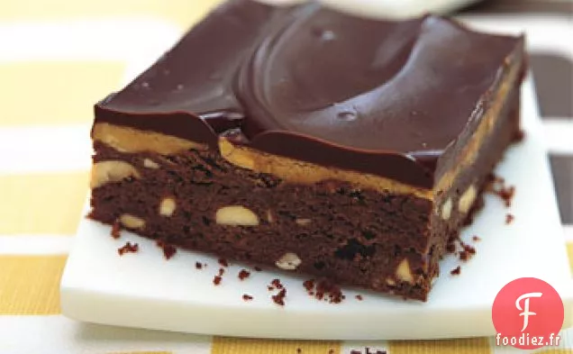 Brownies au Beurre d'Arachide et au Fudge aux Arachides salées