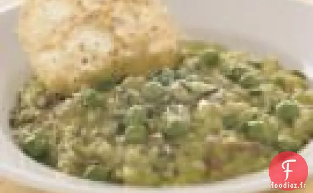 Risotto Aux Pois Sucrés Au Prosciutto