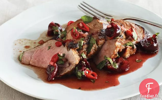 Filet de Porc Grillé avec Salsa aux Cerises