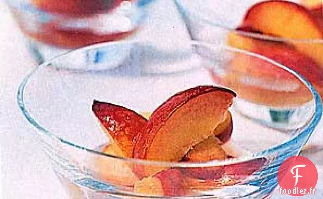 Pêches au Sirop de Gingembre