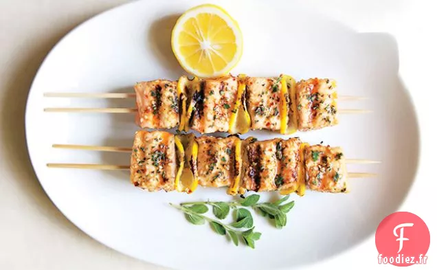 Brochettes de Saumon Épicées