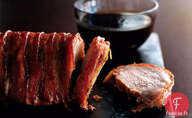 Longe de Porc à l'Érable Enveloppée de Bacon