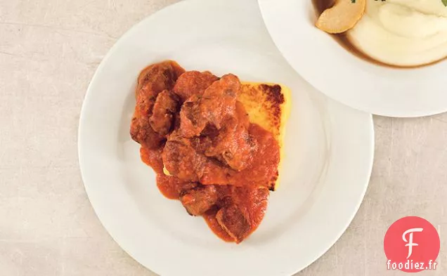 Épaule de Porc Braisée au Lait avec Gnocchis à la Semoule