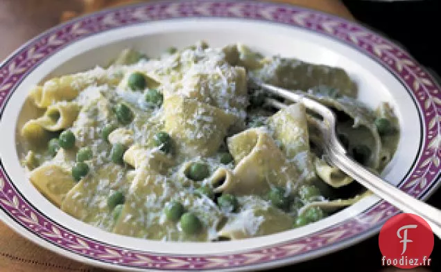 Pappardelle Aux Petits Pois Et Parmesan