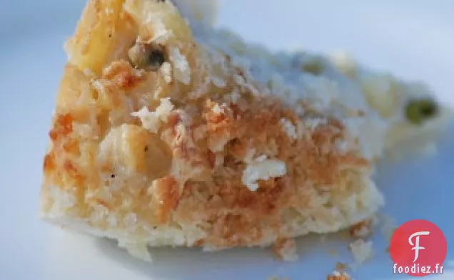 Macaron Pancetta Aux Petits Pois Et Fromage