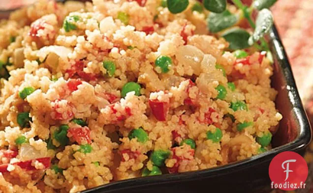Couscous Marocain aux Arachides et Petits Pois