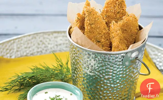 Tenders De Poulet En Croûte de Flocons de Maïs