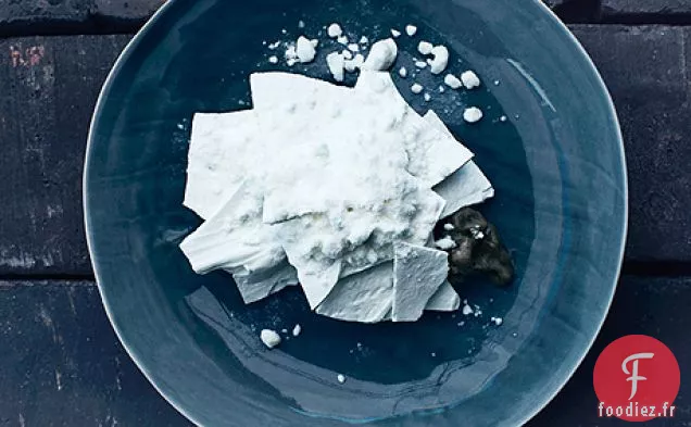 Sorbet de Poire Carbonisée au Fromage de Chèvre