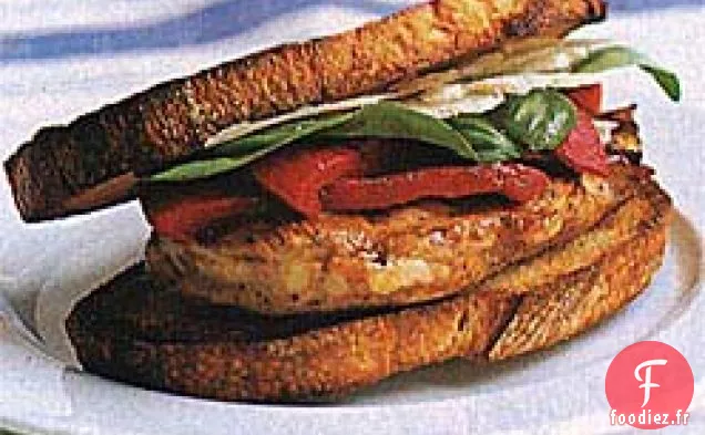 Sandwichs au Poulet Grillé et au Poivre Rôti