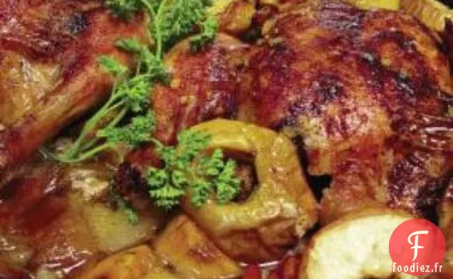 Poulet Rosh Hashanah à la Cannelle et aux Pommes de Metz