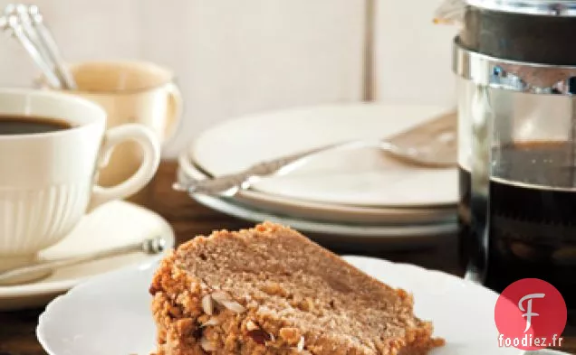 Gâteau au Café au Beurre Brun, au Gingembre et à la Crème Sure
