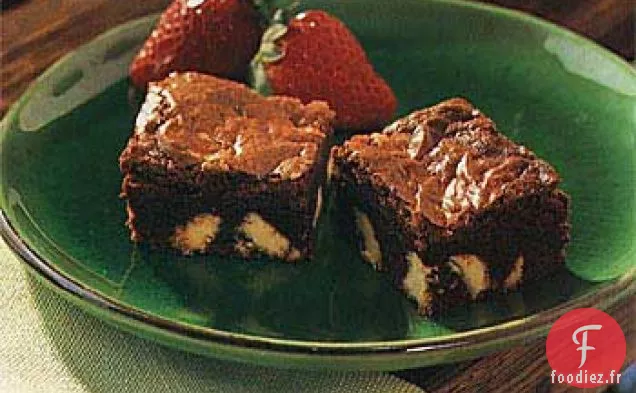 Brownies au Chocolat Noir avec Morceaux de Chocolat Blanc