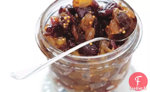 Chutney de Rhubarbe, Cerise et Raisin Doré