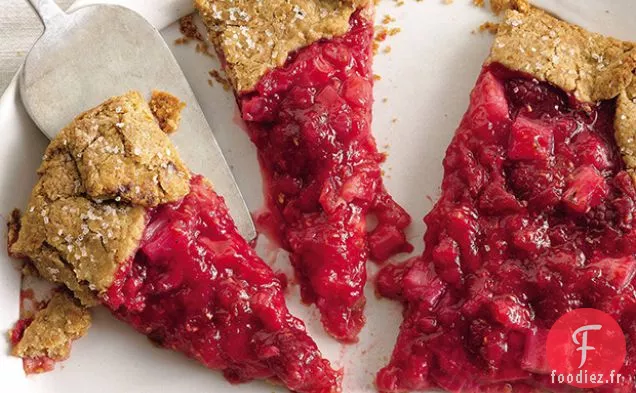 Crostata à la Rhubarbe et à la Framboise