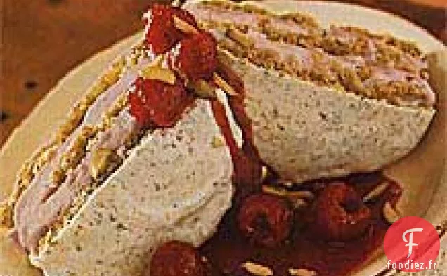 Sandwichs à la Crème Glacée à la Rhubarbe à Deux Étages