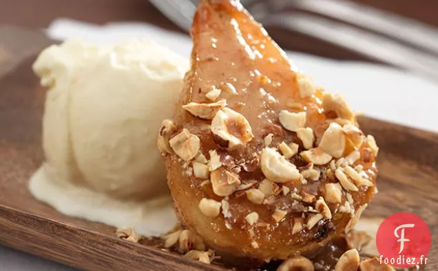 Poires Bosc Caramélisées au Beurre de Noisettes