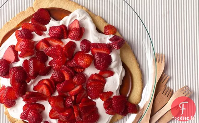 Tarte Sablée Simple au Dulce de Leche aux Fraises
