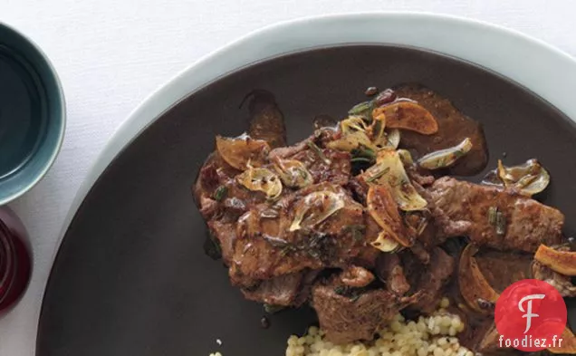 Boeuf Sauté au Vin Blanc et Romarin