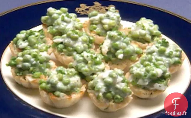 Tartelettes au Fromage aux Petits Pois Anglais