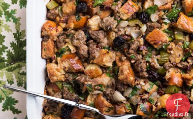 Challah, Saucisse et Farce aux Cerises Séchées