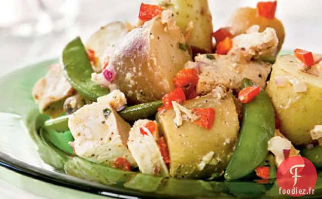 Salade de Pommes de Terre, Poulet et Pois frais