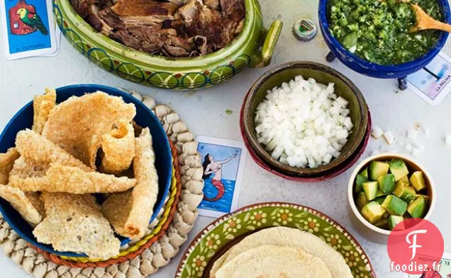 Tacos de Carnitas Rôtis à l'Orange, au Lait et au Poivre